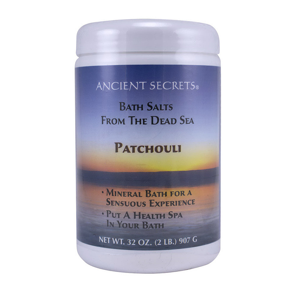Ancient Secrets Aromatherapy Dead Sea Mineral Baths, Patchouli, 2 Lbs
